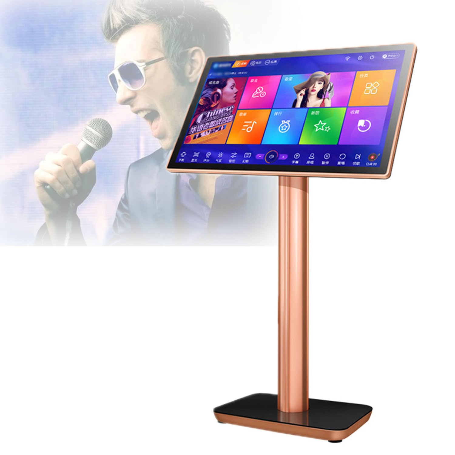22 Inch Professional Karaoke System, Capacitive Touch Screen KTV